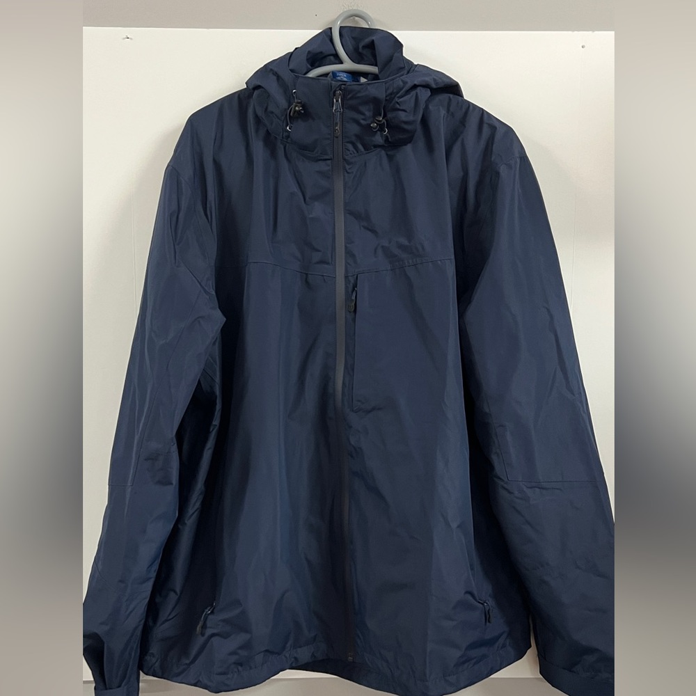 Men’s Mier XXL Soft Shell Jacket w/hoodie Navy Blue 100% polyester